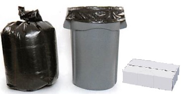 Bolsas de basura y revestimientos para latas de HDPE 30 x 37 x 13 MIC  500/CTN